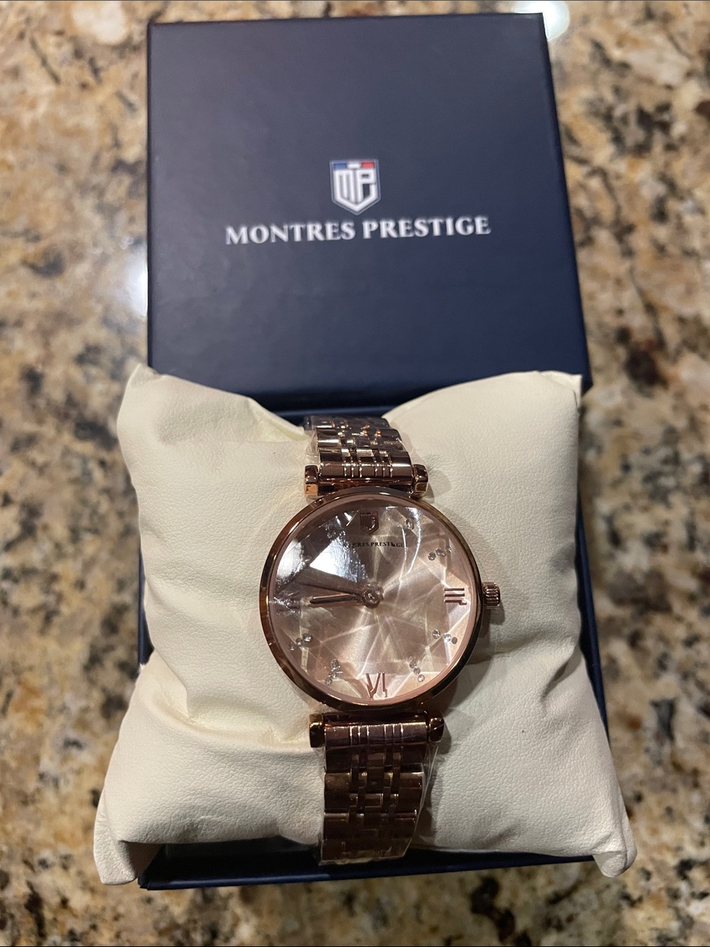 Montres Prestige Women's Rose Gold Bracelet Watch